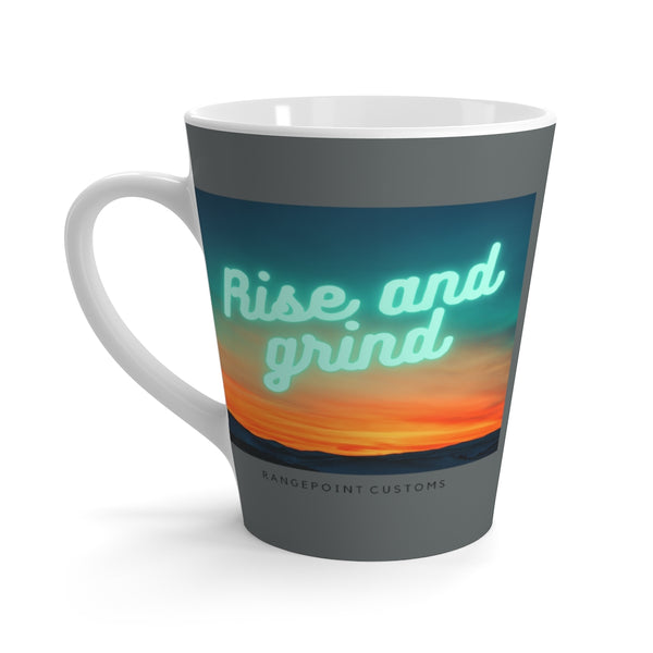 2_Sided Rise and Grind Latte Mug