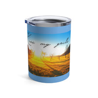 Kiss My Grits Insulated Tumbler Blue